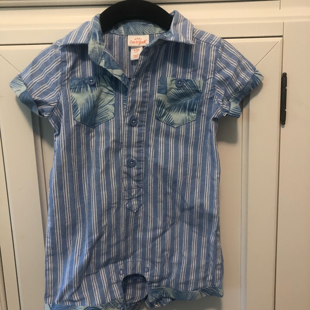 Cat & Jack Baby Boy's One-Piece Romper Size 6-9M